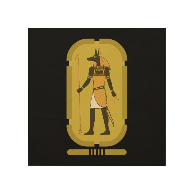 Anubis Wood Wall Art (Front)