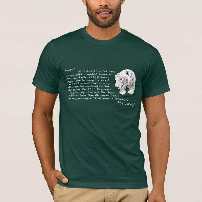 Anuk Polar Bear T-shirt 97 to 98 percent dark (Front)