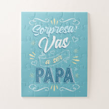 Anuncio de Embarazo Artístico Azul