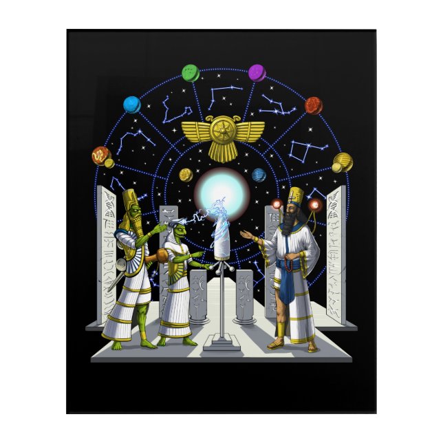 Anunnaki Aliens Acrylic Print (Front)