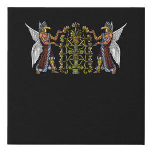 Anunnaki Aliens Ancient Sumerian Gods Faux Canvas Print