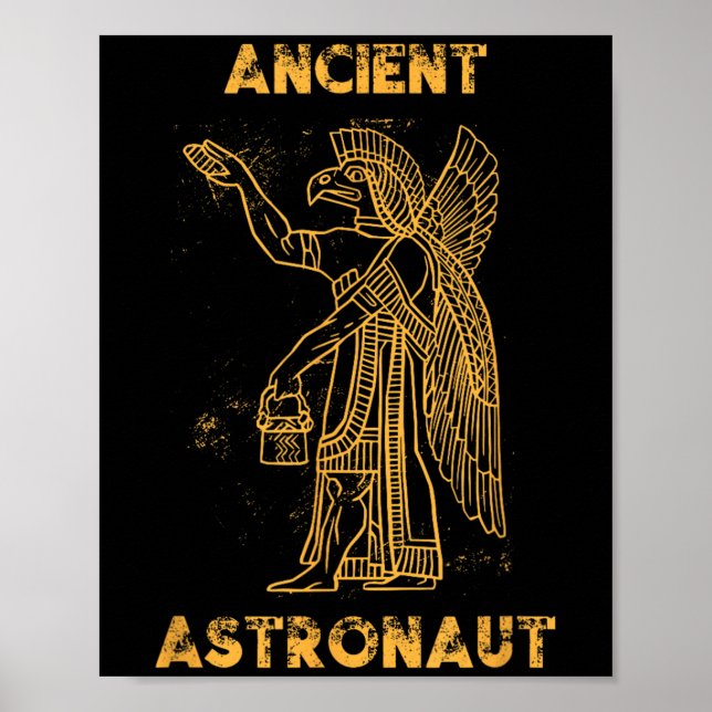 Anunnaki Ancient Astronaut Sumerian Alien Theorist Poster (Front)