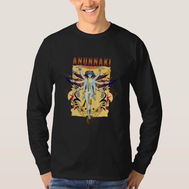 Anunnaki  Ancient Sumerian God King Nibiru Enki En T-Shirt (Front)