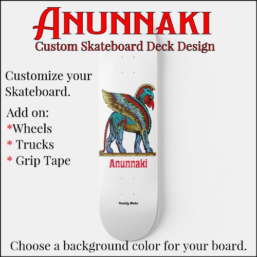 Anunnaki Custom Skateboard Deck
