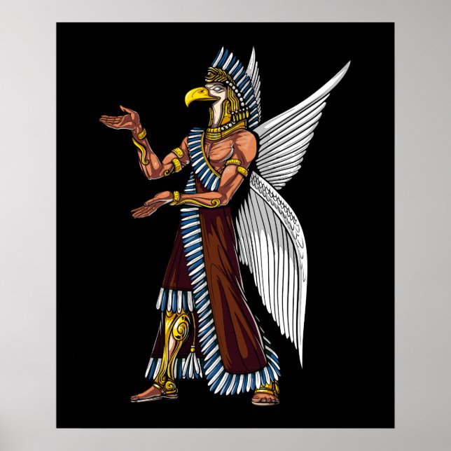 Anunnaki God Alien Conspiracy Sumerian Reptilians Poster (Front)