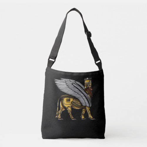 Anunnaki Guardian Alien Ancient Sumerian God Crossbody Bag