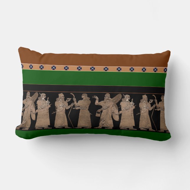 Anunnaki Lumbar Pillow (Front)