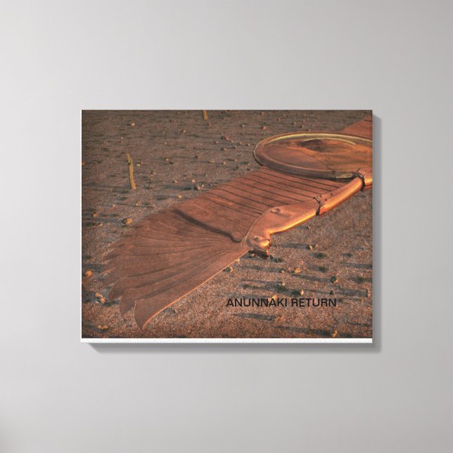 Anunnaki Return Winged Disc Canvas Print (Front)