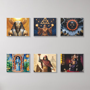 Anunnaki & Secret Societies - Ancient  Canvas Photo Tile