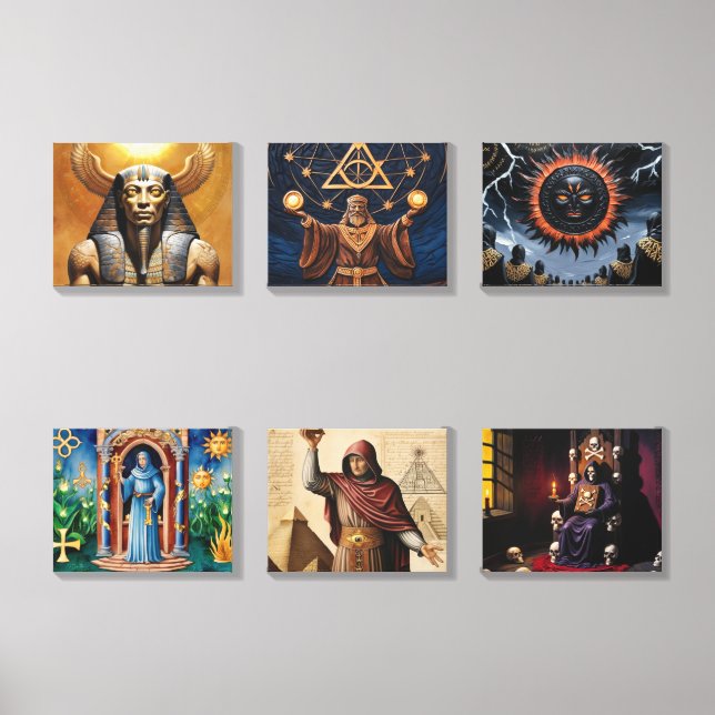 Anunnaki & Secret Societies - Ancient  Canvas Photo Tile (Front Set)