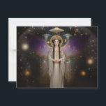 Anunnaki Star Goddess Ishtar High Frequency Art Postcard<br><div class="desc">🌠💫 Image Title: Ishtar´s Light Codes. 🌠💫 Description: A visionary portrayal of the Anunnaki goddess Ishtar, blending sacred femininity with cosmic wonder. Inspired by Gustav Klimt and ancient astronaut mythology, this surreal artwork envisions the divine emissary as a galactic oracle bathed in golden codes and starship light. Perfect for lovers...</div>