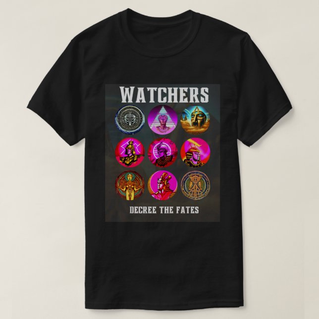 Anunnaki Watchers Decree The Fates Historical Alie T-Shirt (Design Front)
