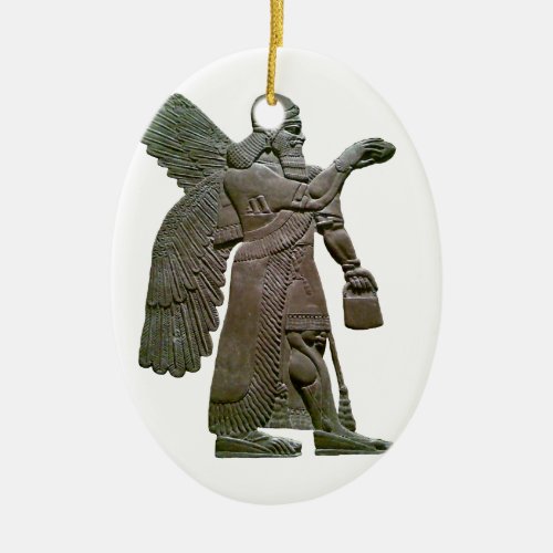 Anunnuki Ancient Sumerian Alien Extraterrestrial Ceramic Ornament
