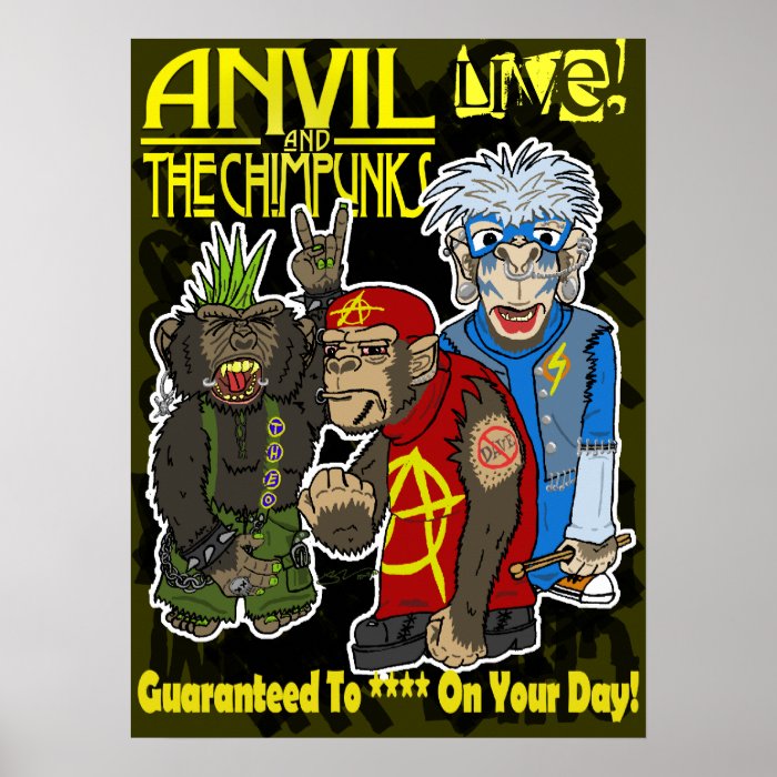 Anvil and the Chimpunks Live Print