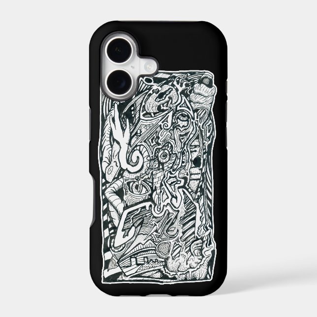 Anxiety Attack by Brian Benson Iphone Case (Back)