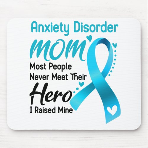 Anxiety Disorder Awareness Month Ribbon Gifts Mouse Pad