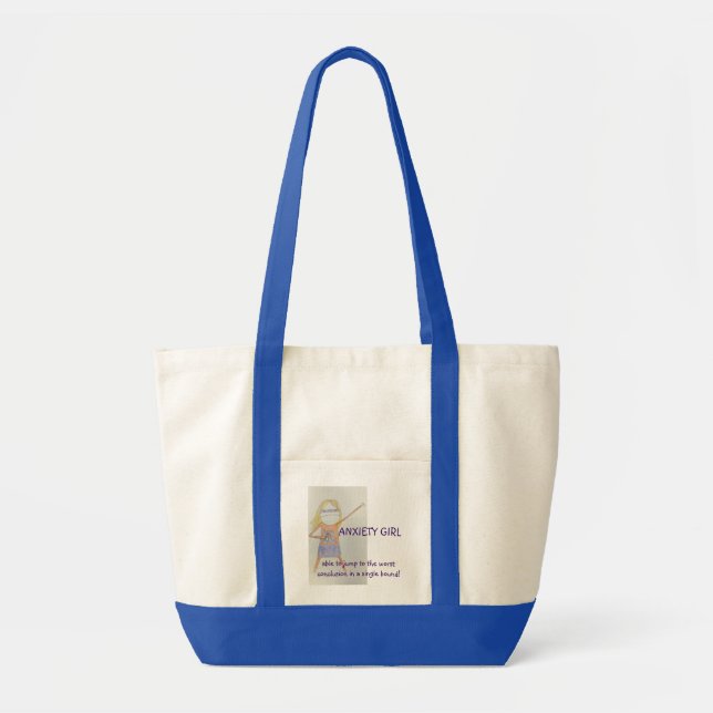Anxiety girl!!! tote bag (Front)