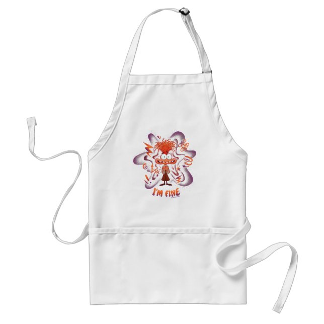 Anxiety "I'm Fine" Adult Apron (Front)