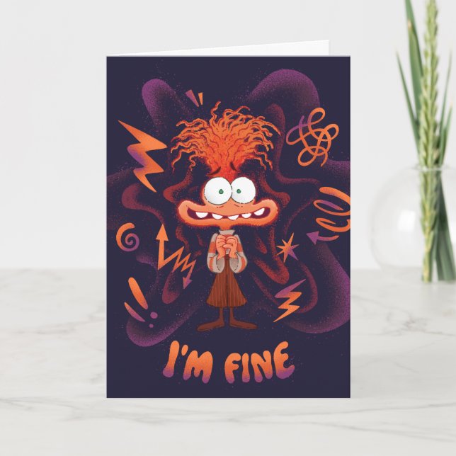 Anxiety "I'm Fine" Card (Front)