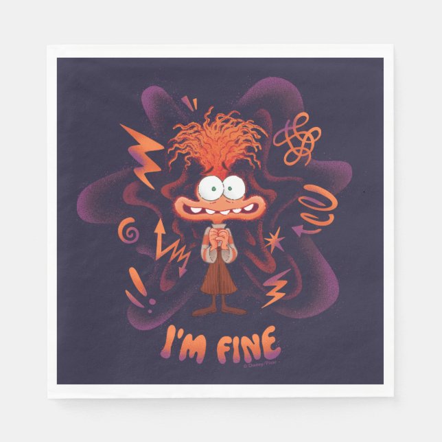 Anxiety "I'm Fine" Napkins (Front)