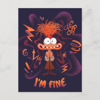 Anxiety "I'm Fine" Postcard