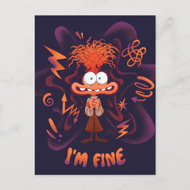 Anxiety "I'm Fine" Postcard (Front)