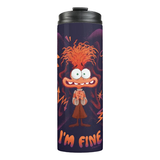 Anxiety "I'm Fine" Thermal Tumbler (Front)