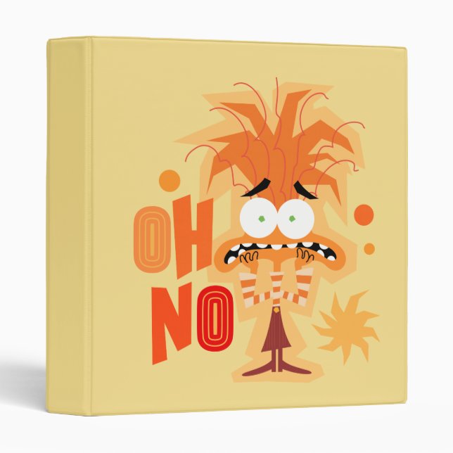 Anxiety "Oh No" 3 Ring Binder (Front/Spine)
