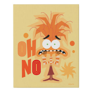 Anxiety "Oh No" Faux Canvas Print