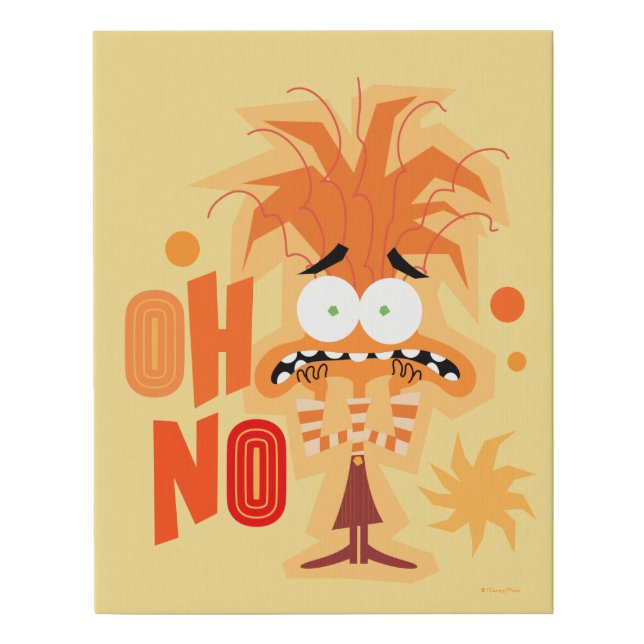 Anxiety "Oh No" Faux Canvas Print (Front)