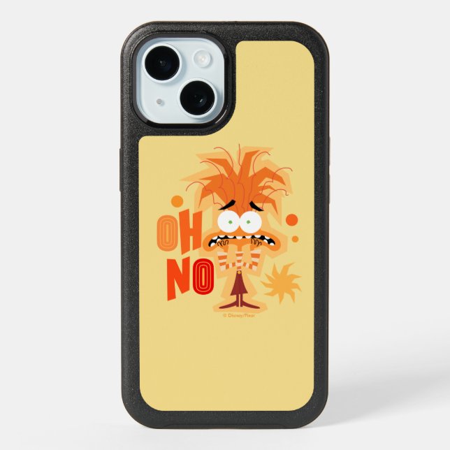 Anxiety "Oh No" iPhone 15 Case (Back)