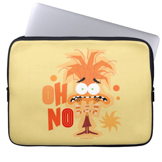 Anxiety "Oh No" Laptop Sleeve (Front)