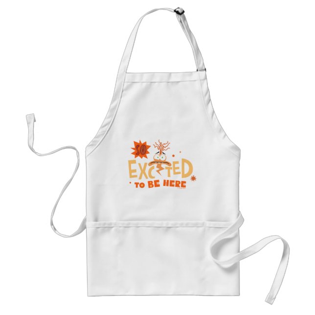 Anxiety "So Excited To Be Here" Adult Apron (Front)