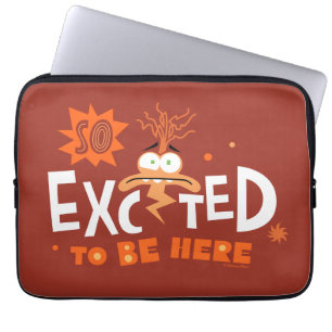 Anxiety "So Excited To Be Here" Laptop Sleeve