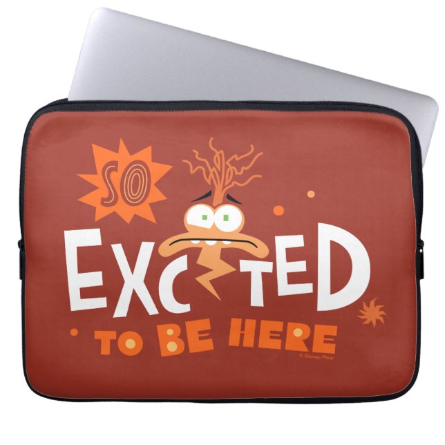 Anxiety "So Excited To Be Here" Laptop Sleeve (Front)