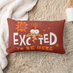 Anxiety "So Excited To Be Here" Lumbar Pillow