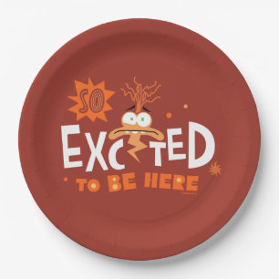 Anxiety "So Excited To Be Here" Paper Plates