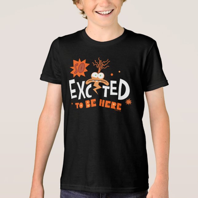 Anxiety "So Excited To Be Here" Tri-Blend Shirt (Front)