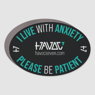 Anxiety stress/PTSD bumper car magnet