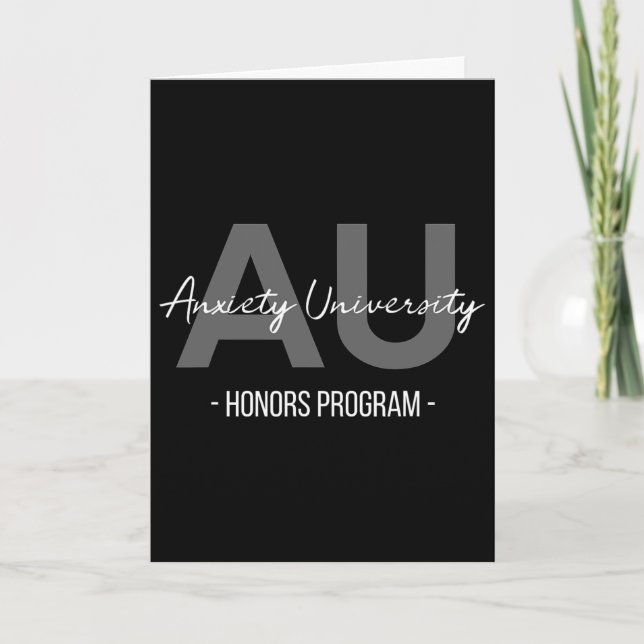 Anxiety University Honors Program  (Front)