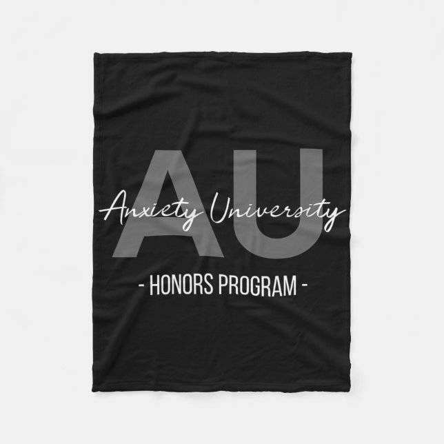 Anxiety University Honors Program  Fleece Blanket (Front)