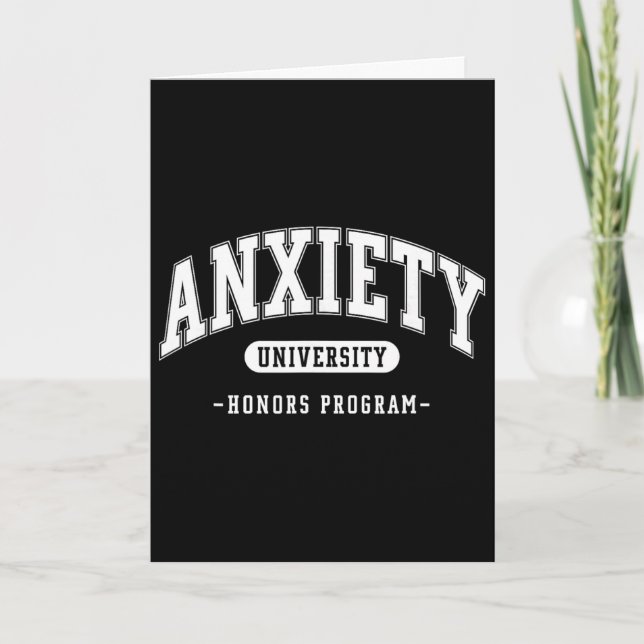 Anxiety University Honors Program Funny Mental Hea (Front)