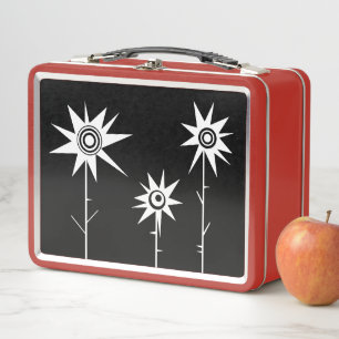 Anxious Flowers Metal Lunch Box