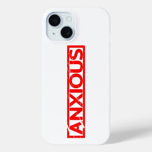 Anxious Stamp Case-Mate iPhone Case (Back)