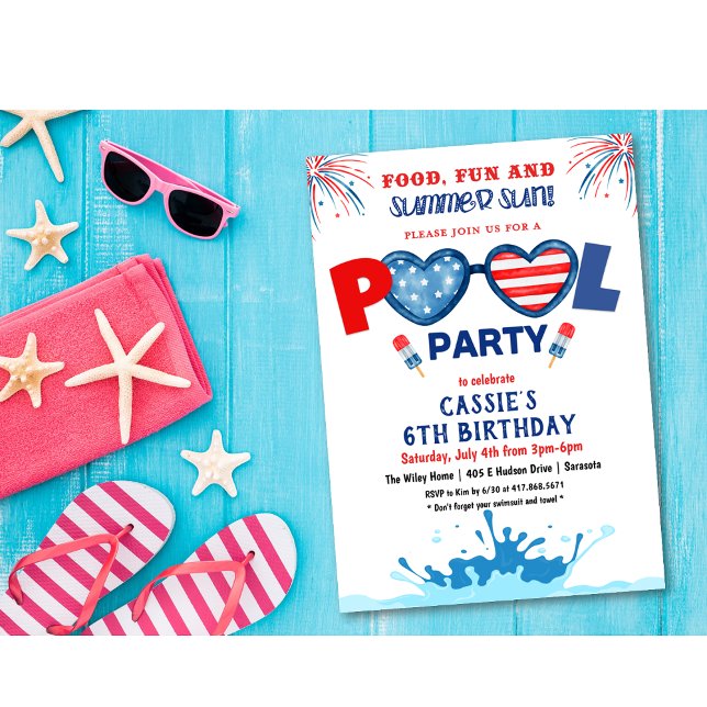 ANY AGE - 4th of July Birthday Party Invitation (Creator Uploaded)