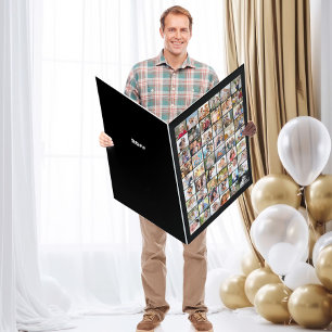 Any Age 54 Photo Collage Jumbo Birthday Card
