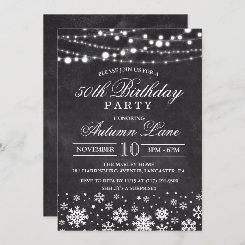 ANY AGE _ Adult Birthday Party Invitation