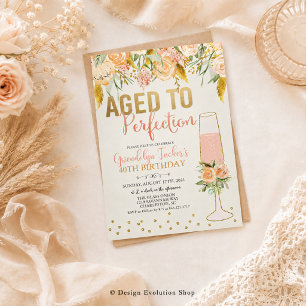 ANY AGE - Aged to Perfection Birthday Invitation