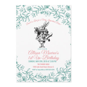 ANY AGE - Alice in Wonderland Birthday Invitation