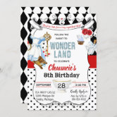 Alice in Wonderland Birthday Invitation - Pipsy